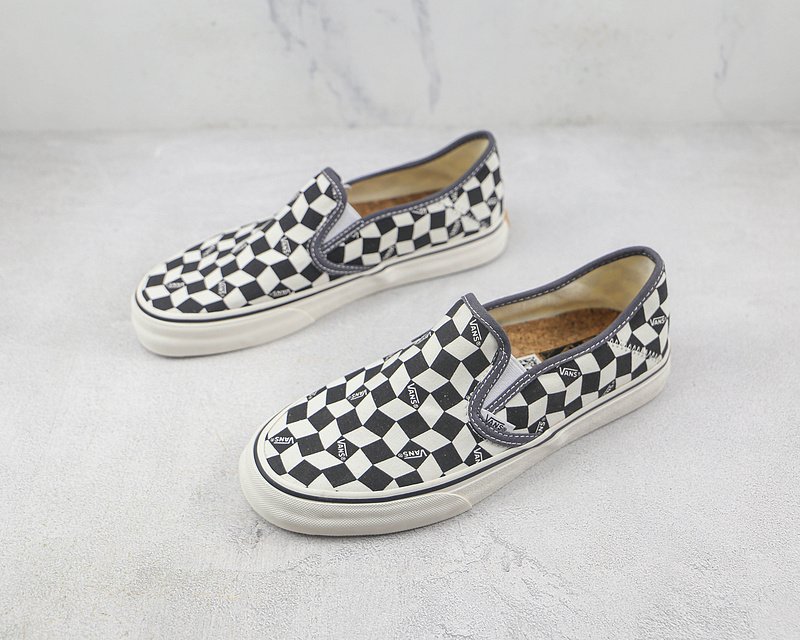 Vans Slip-On "Black/Marshmallow/Checkboard" фото № 5