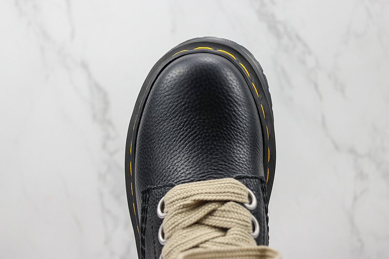 Rick Owens x Dr. Martens 1460 Lace Boot "Black/Yellow" фото № 4