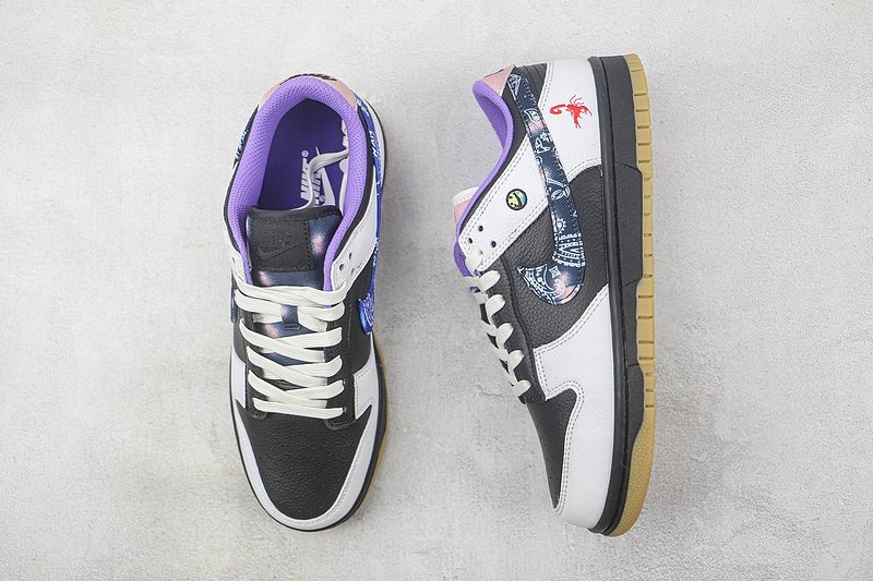 Travis Scott X Nike SB Dunk Low Premium QS "Purple/White/Black" фото № 6