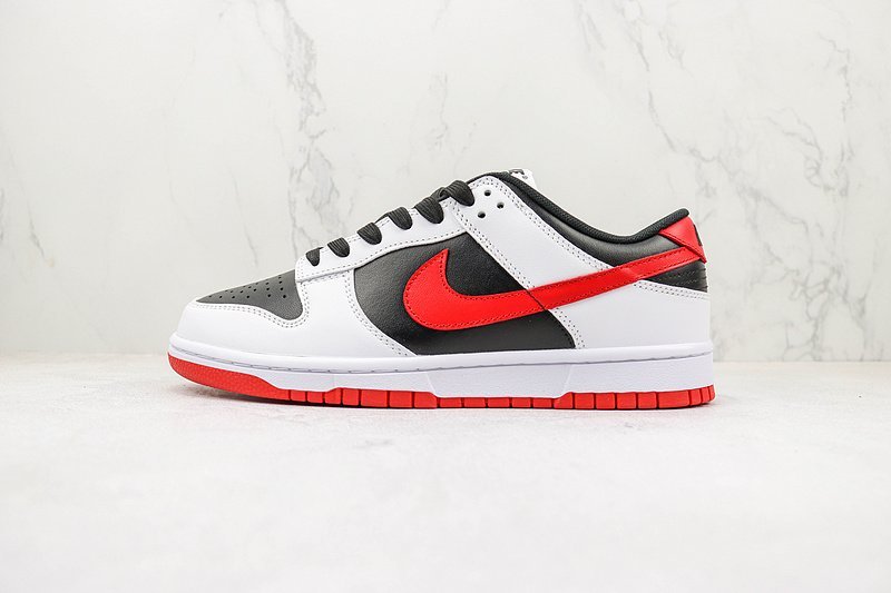 Nike SB Dunk Low "White/Black/University Red" фото № 2