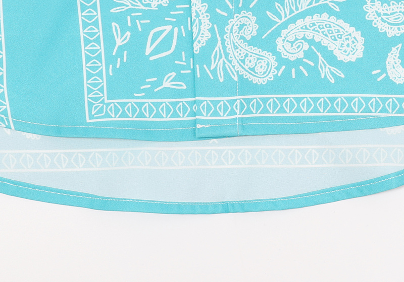 Рубашка Burberry Short Sleeve Paisley "Blue" фото № 4