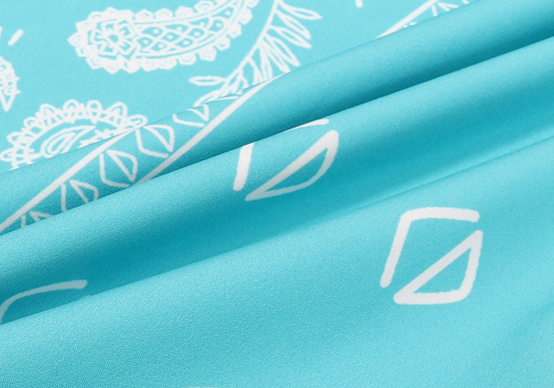 Рубашка Burberry Short Sleeve Paisley "Blue" фото № 6