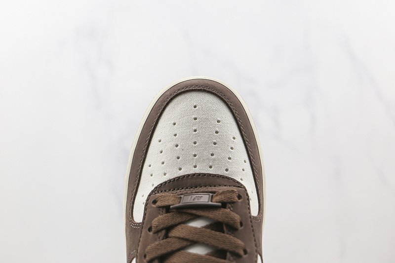 Nike Air Force 1 07 Low "White/Mocha/Brown" фото № 3