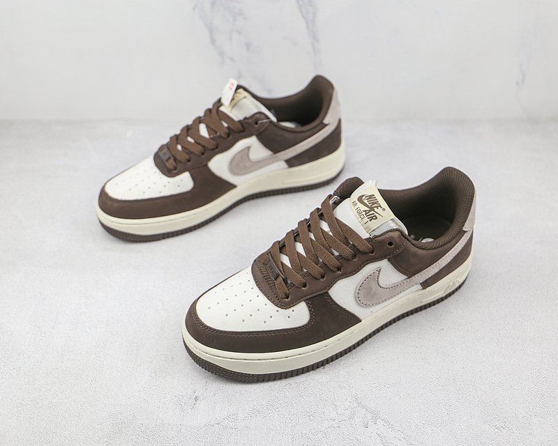 Nike Air Force 1 07 Low "White/Mocha/Brown" фото № 5