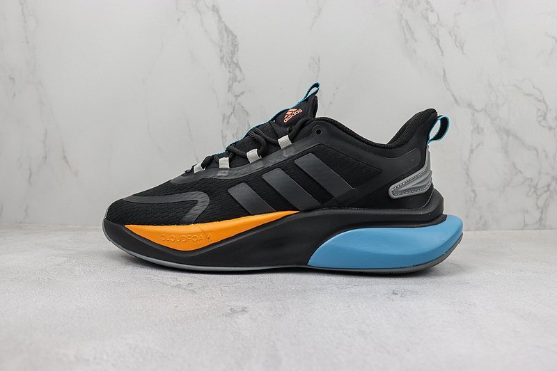 Adidas Alphabounce+ "Black/Orange/Blue" фото № 2