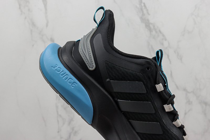 Adidas Alphabounce+ "Black/Orange/Blue" фото № 3