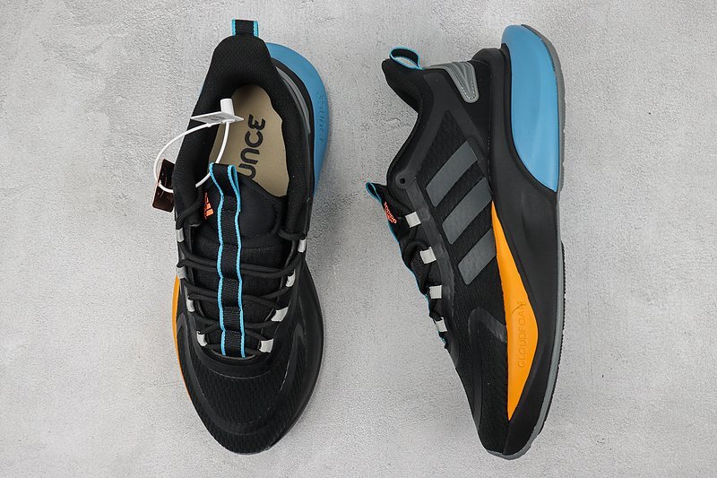 Adidas Alphabounce+ "Black/Orange/Blue" фото № 6