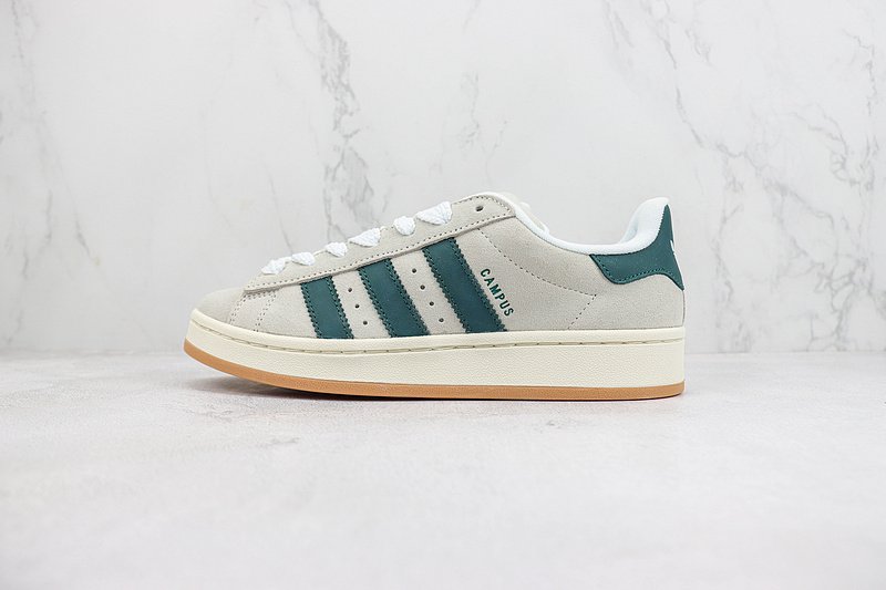 Adidas Campus 00s "Crystal White/Dark Green" фото № 2