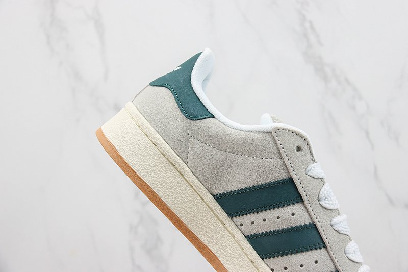 Adidas Campus 00s "Crystal White/Dark Green" фото № 3