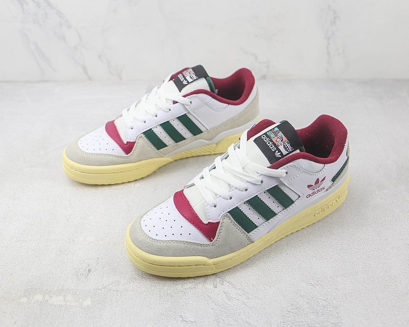 Adidas Forum 84 Low "White/Green/Red" фото № 5
