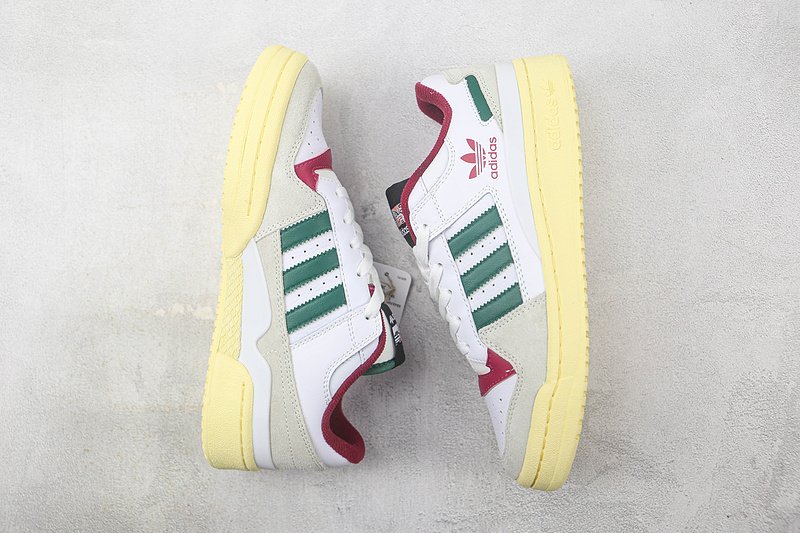 Adidas Forum 84 Low "White/Green/Red" фото № 6