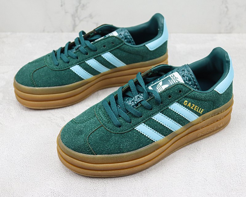 Adidas Gazelle Bold "Collegiate Green/Blue" фото № 5