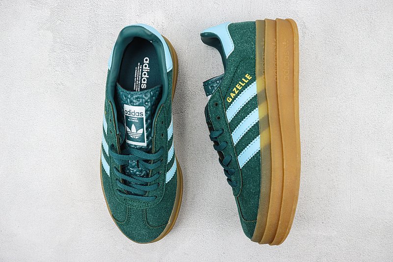 Adidas Gazelle Bold "Collegiate Green/Blue" фото № 6