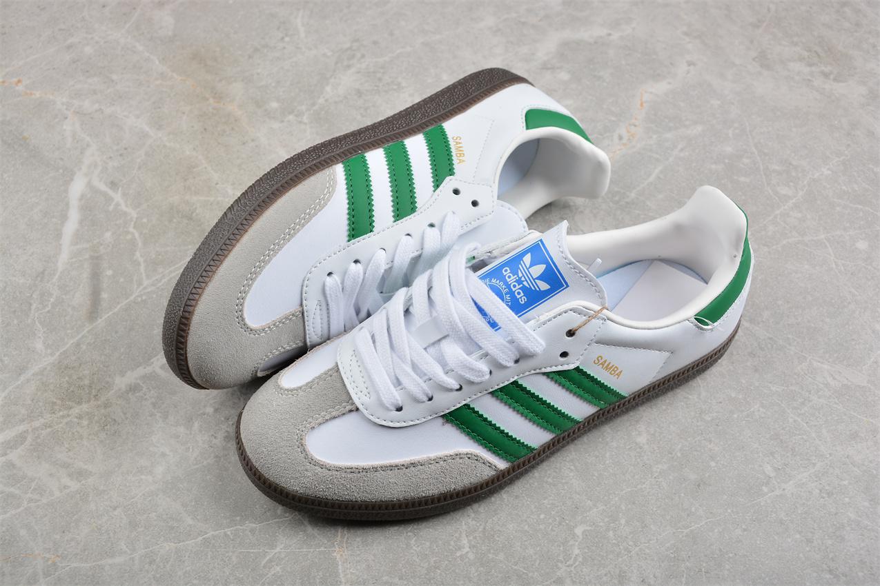 Adidas Originals Samba OG "White Green" фото № 6
