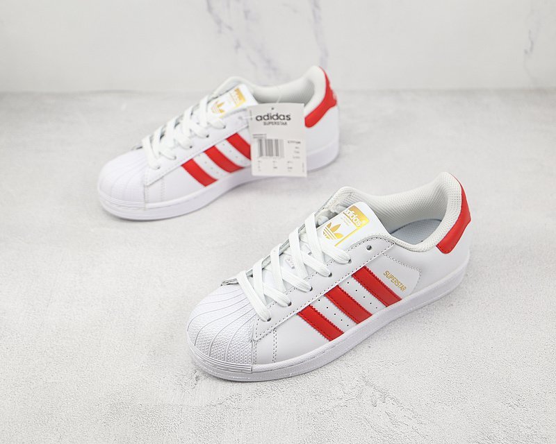Adidas Superstar "White/Red" фото № 5