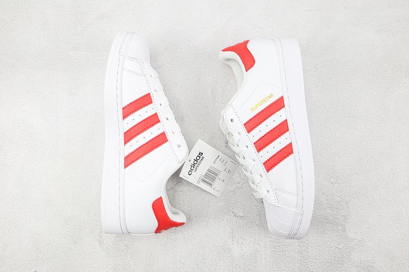 Adidas Superstar "White/Red" фото № 6