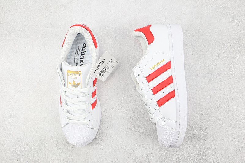 Adidas Superstar "White/Red" фото № 7