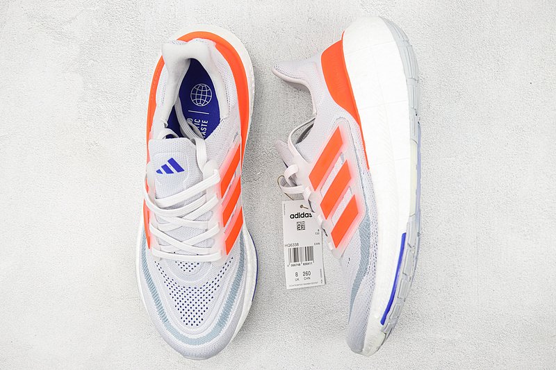 Adidas Ultraboost Light "White/Gray/Red/Blue" фото № 6