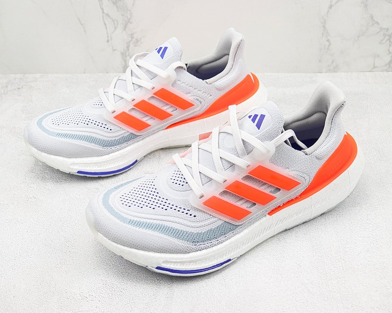 Adidas Ultraboost Light "White/Gray/Red/Blue" фото № 7