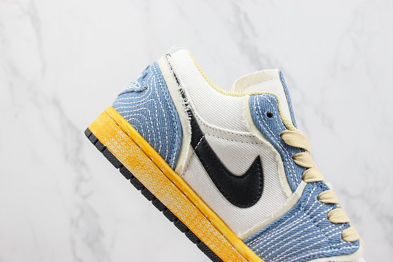 Air Jordan 1 Low SE WRMK "Sashiko Denim" фото № 4