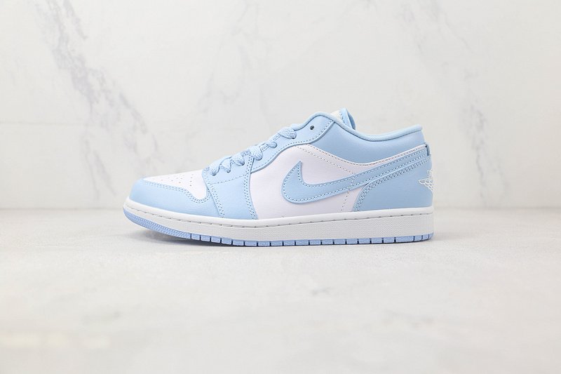 Air Jordan 1 Low "White/Ice Blue" фото № 2