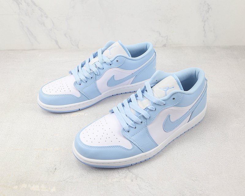 Air Jordan 1 Low "White/Ice Blue" фото № 5