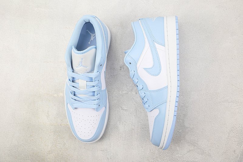 Air Jordan 1 Low "White/Ice Blue" фото № 6