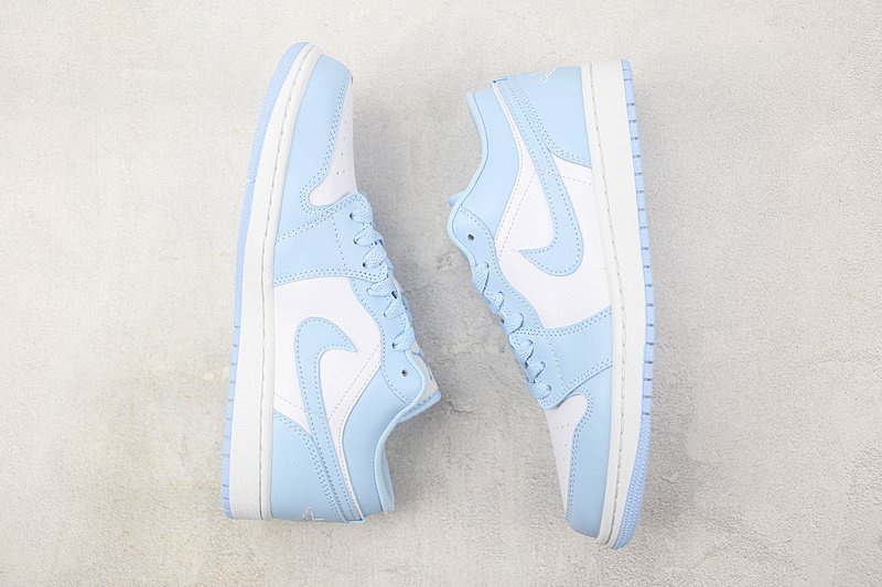 Air Jordan 1 Low "White/Ice Blue" фото № 7