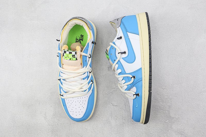 Air Jordan 1 Low Vintage UNC "Grey/Blue/Gold" фото № 6