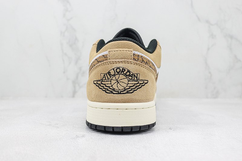 Air Jordan 1 Low "Brown/Elephant Swoosh" фото № 9
