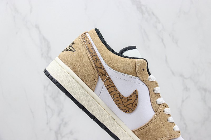 Air Jordan 1 Low "Brown/Elephant Swoosh" фото № 3