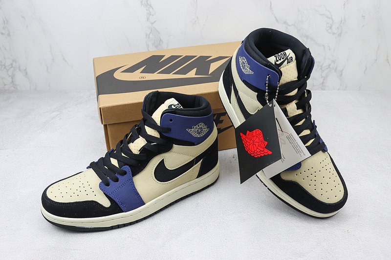 Air Jordan 1 High Zoom CMFT "Blackened Blue" фото № 7