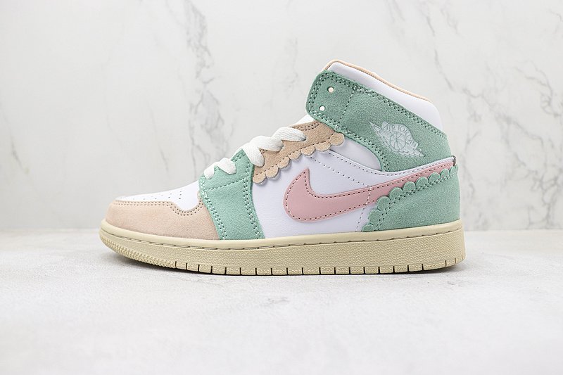 Air Jordan 1 Mid GS "Pink Aqua" фото № 2