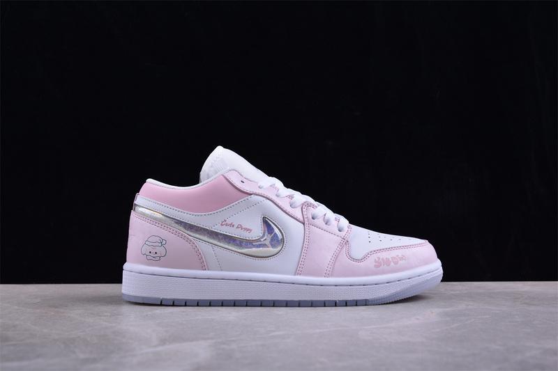 Air Jordan 1 Low SE "Pink/Glitter Swoosh" фото № 5