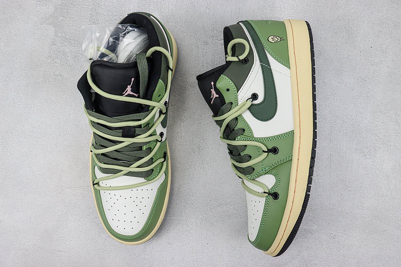 Air Jordan 1 Low "Green/White" фото № 7