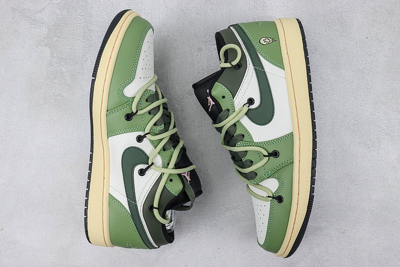 Air Jordan 1 Low "Green/White" фото № 6