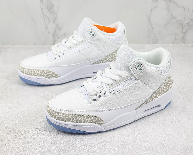 Air Jordan 3 "Triple White/Light Blue" фото № 6