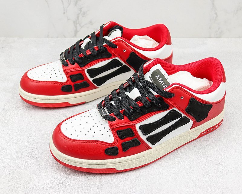 Amiri Skel Top Low "White/Red/Black" фото № 5