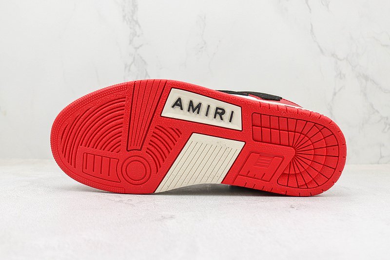 Amiri Skel Top Low "White/Red/Black" фото № 8