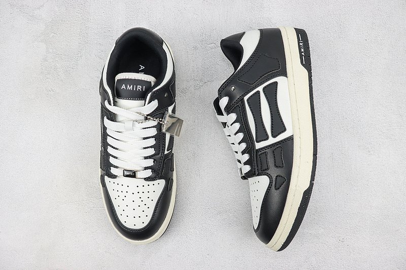 Amiri Skel Top Low "Black/White" фото № 6