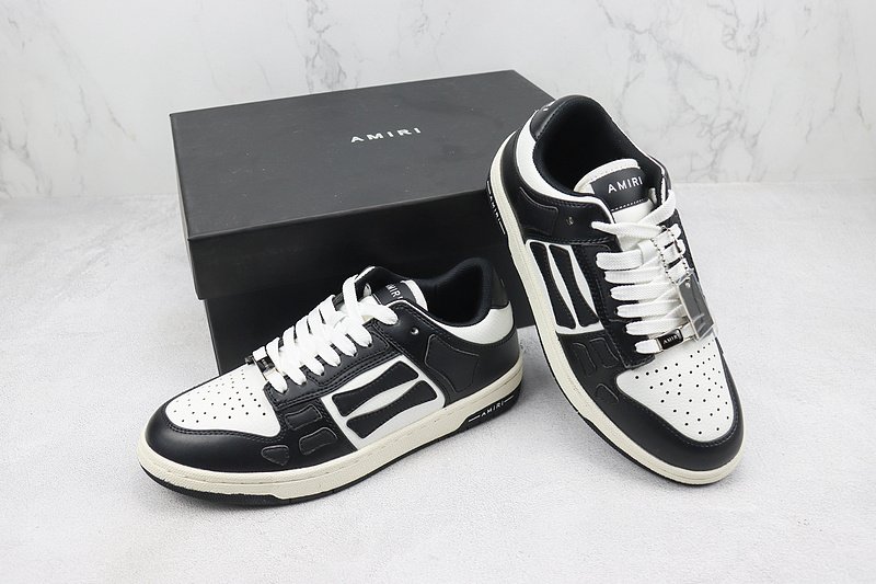 Amiri Skel Top Low "Black/White" фото № 7