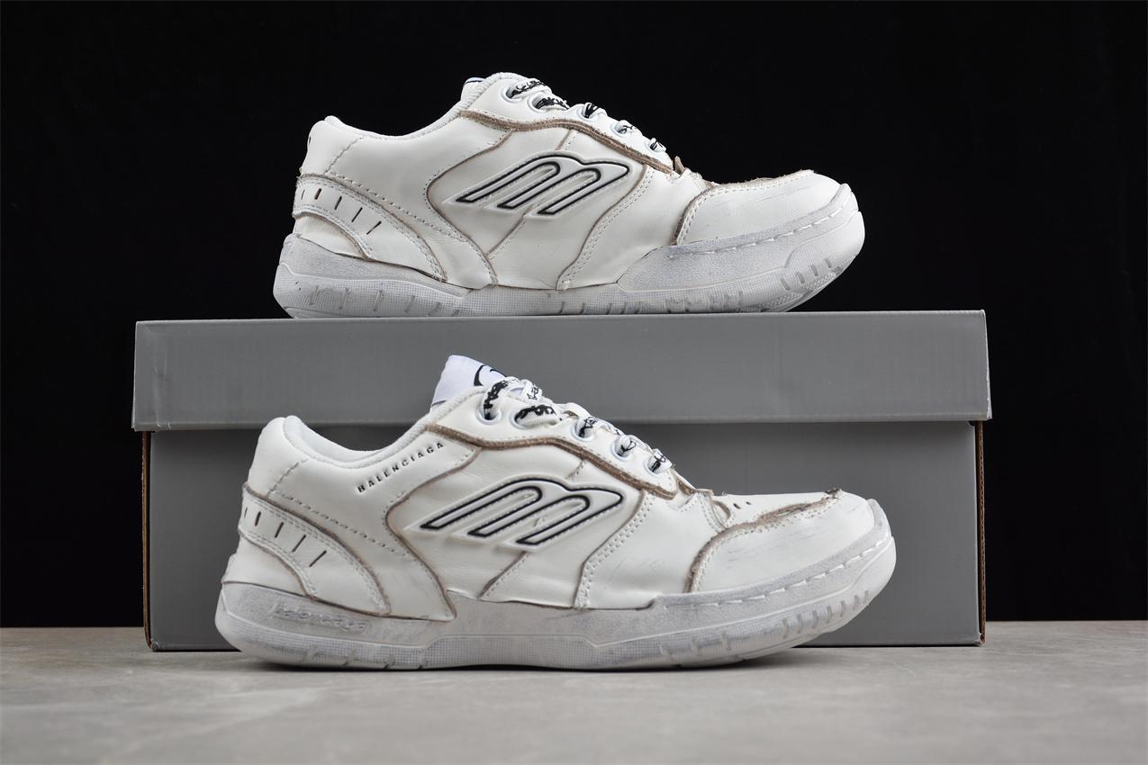 Balenciaga Hamptons Worn Out "White/Black/Brown" фото № 9