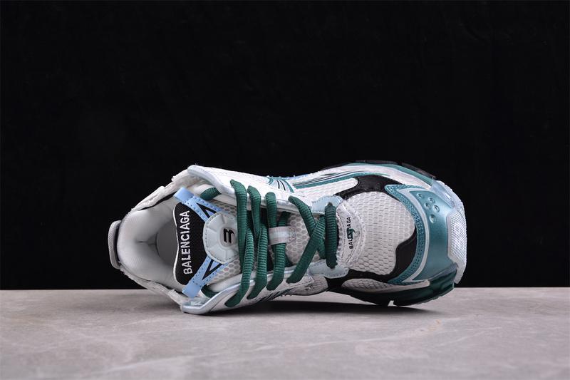 Balenciaga Runner "White/Silver/Green/Blue/Black" фото № 3