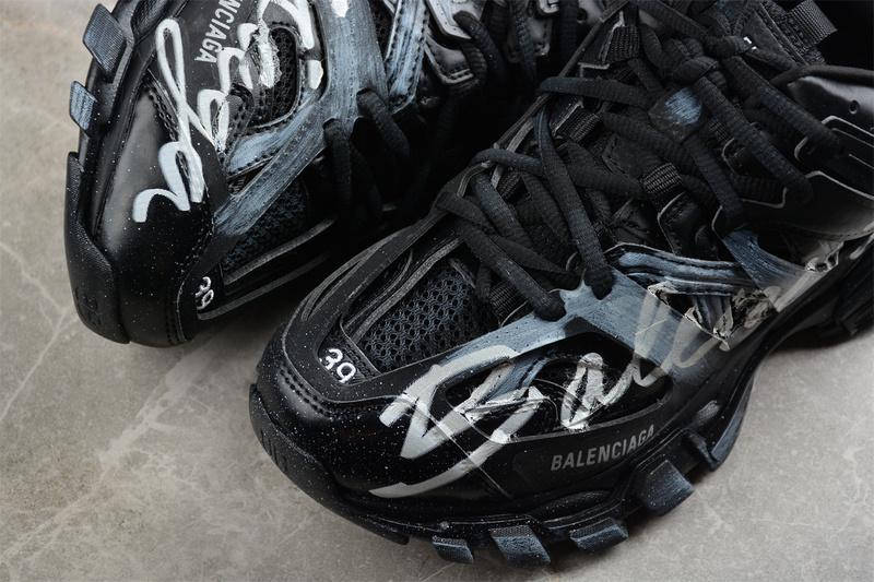 Balenciaga Track Sneaker "Signature - Black White" фото № 7