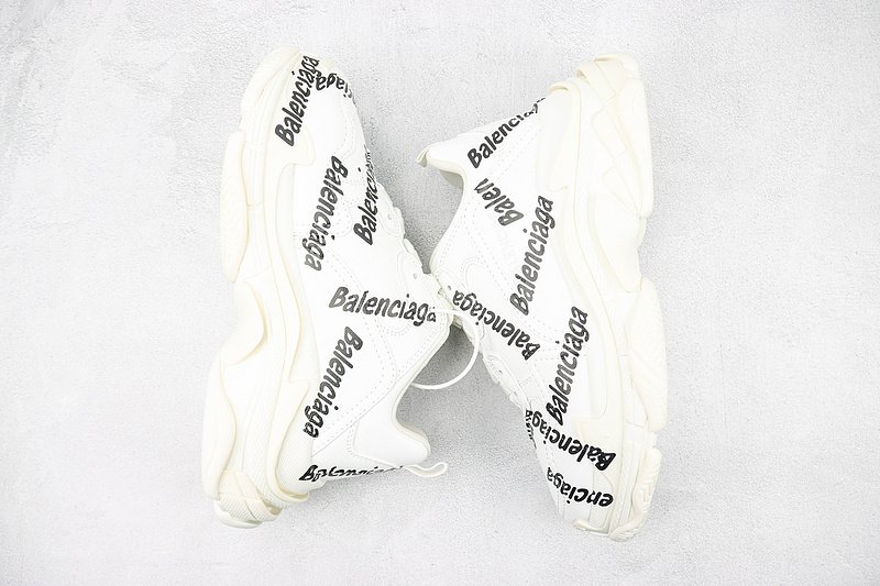Balenciaga Triple S "White Logo" фото № 6