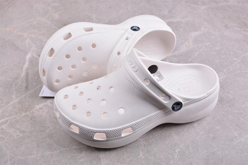 Crocs Classic Platform Clog "White" фото № 6
