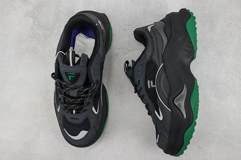 FILA Fusion Bianco "Black/Dark Green" фото № 6