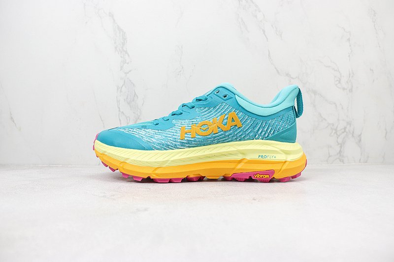 Hoka One One Mafate Speed 4 Low "Sea Blue/Sand Yellow" фото № 2