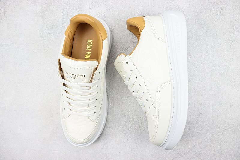 Louis Vuitton Beverly Hills "White Brown Monogram Embossed" фото № 6