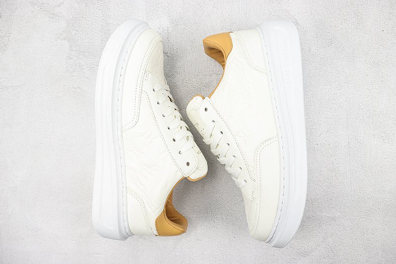 Louis Vuitton Beverly Hills "White Brown Monogram Embossed" фото № 7